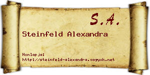 Steinfeld Alexandra névjegykártya