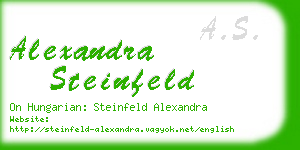 alexandra steinfeld business card